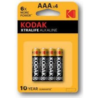 Pilha alcalina AAA Kodak XTRALIFE (4 unidades)