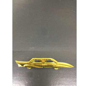 Emblema de metal do exercito carro dourado 